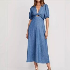 Old Navy Denim Wrap Dress NWT